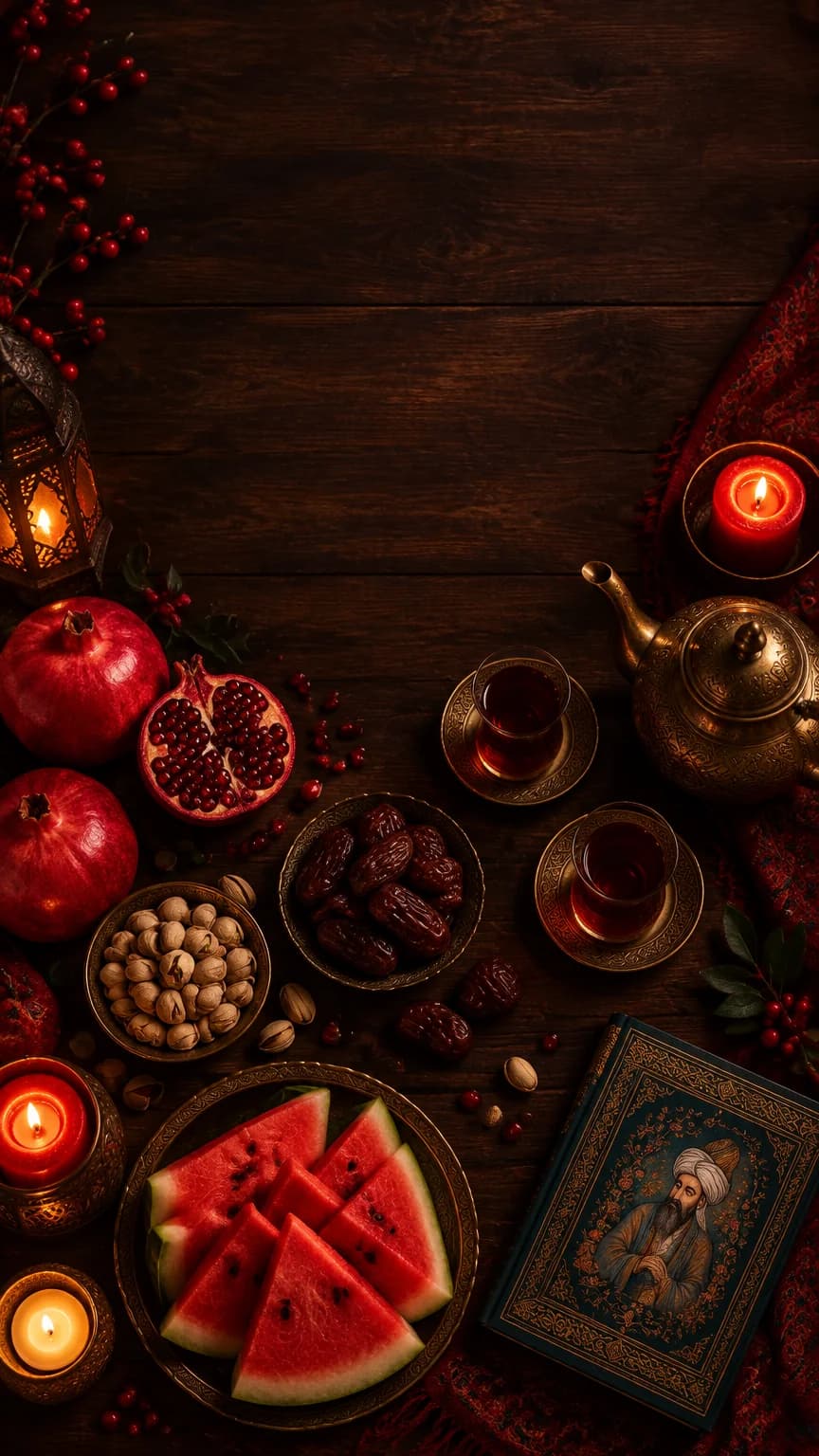نمونه خروجی پرامپت استوری اینستاگرام یلدا